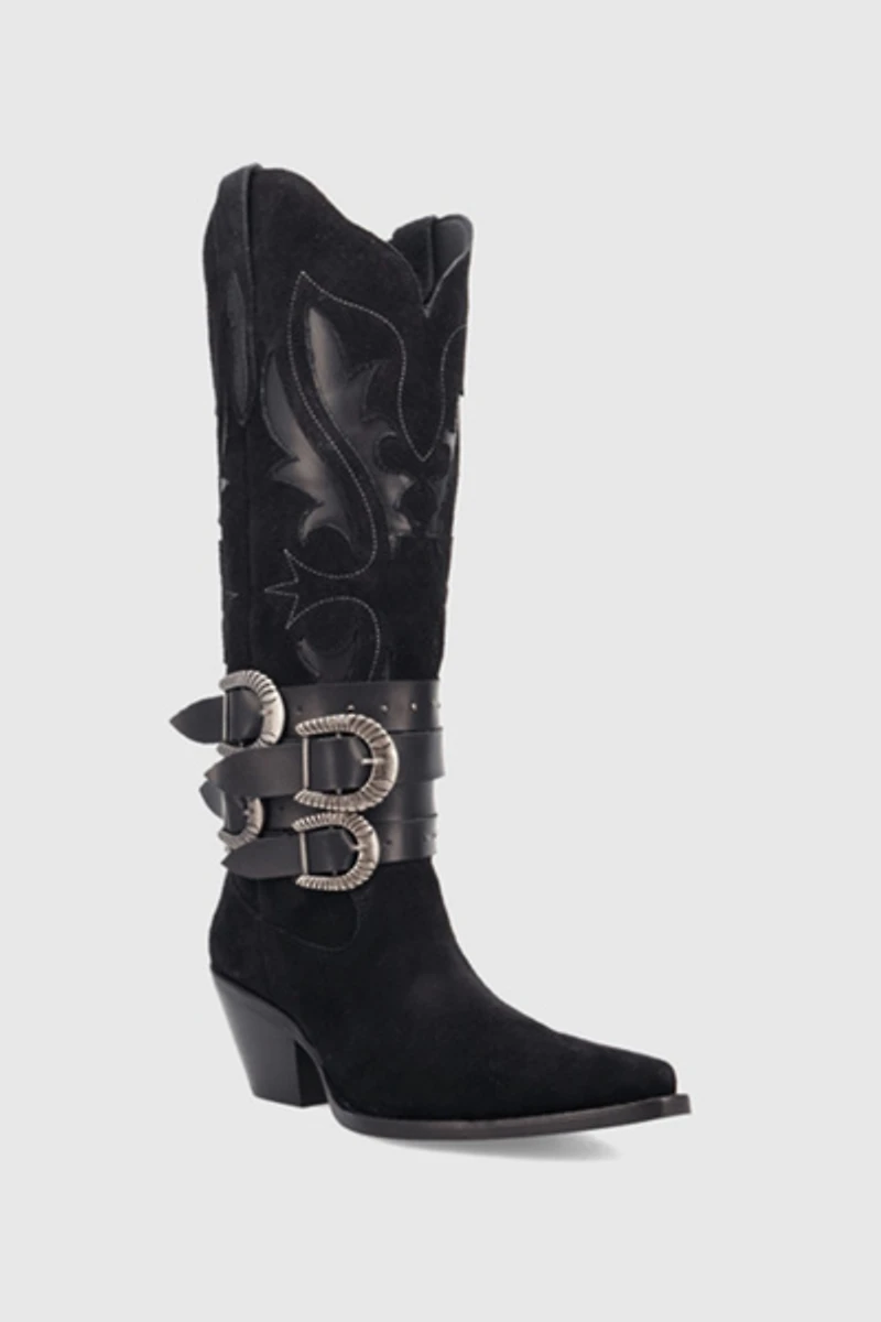 Dingo Buck Wild Suede Leather Cowboy Boot