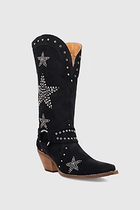 Dingo Lucky Stars Suede Leather Cowboy Boot