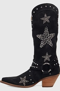 Dingo Lucky Stars Suede Leather Cowboy Boot
