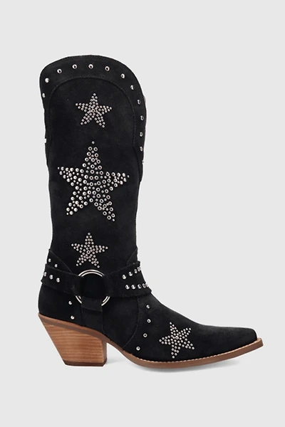 Dingo Lucky Stars Suede Leather Cowboy Boot