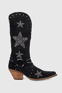 Dingo Lucky Stars Suede Leather Cowboy Boot