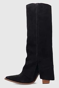 Dingo Buckle Bunny Suede Foldover Cowboy Boot