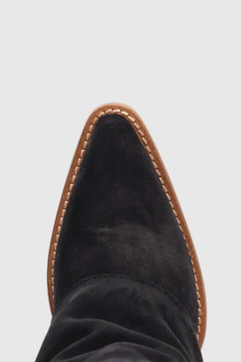 Dingo Buckle Bunny Suede Foldover Cowboy Boot