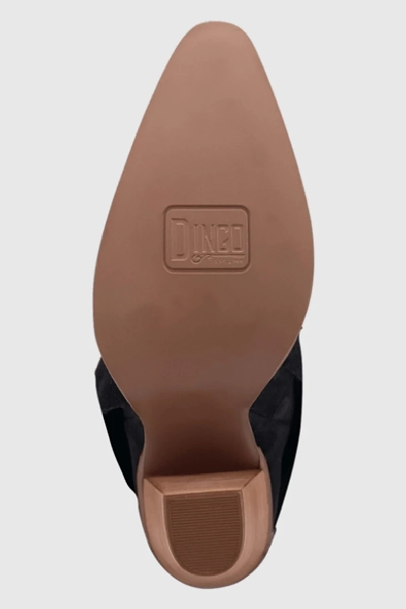 Dingo Buckle Bunny Suede Foldover Cowboy Boot