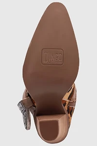Dingo Spur Crazy Buckled Leather Cowboy Boot