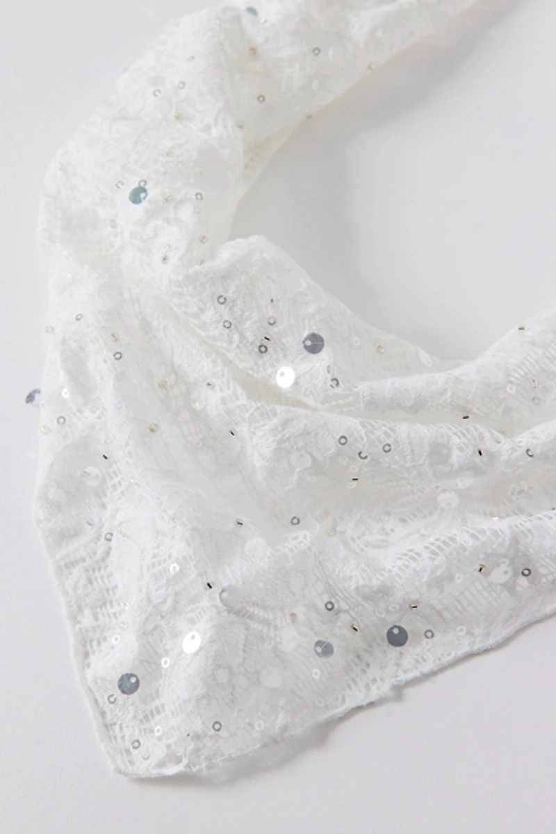 Butterfly Sequin Headscarf