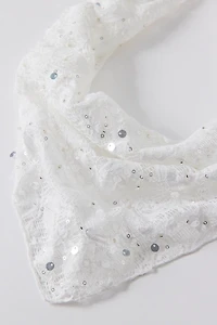 Butterfly Sequin Headscarf
