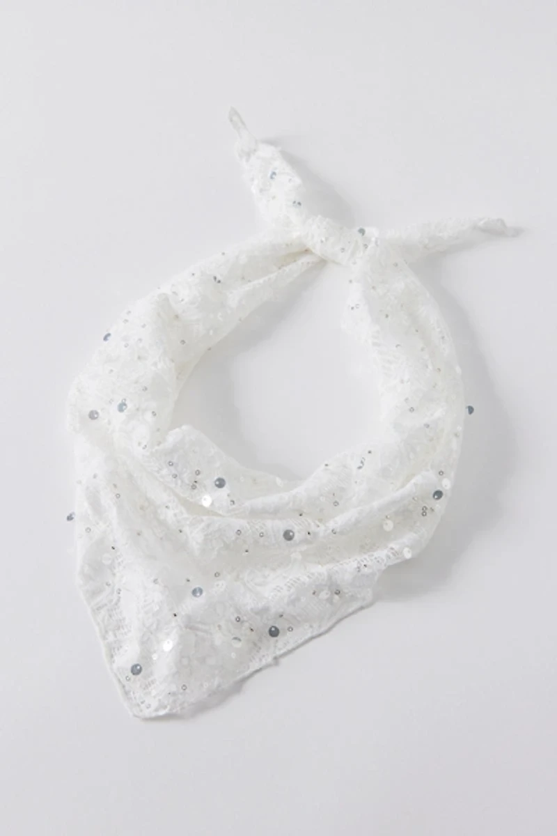 Butterfly Sequin Headscarf