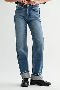 Jemina The Cuffed Wide Leg Jean