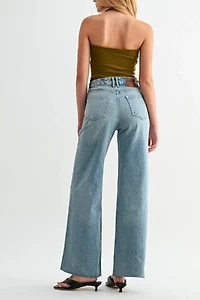 Jemina Denim Beach-to-Bar Wide Leg Jean