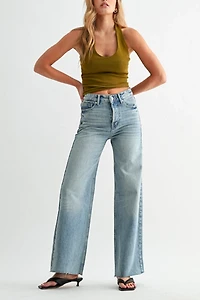 Jemina Denim Beach-to-Bar Wide Leg Jean