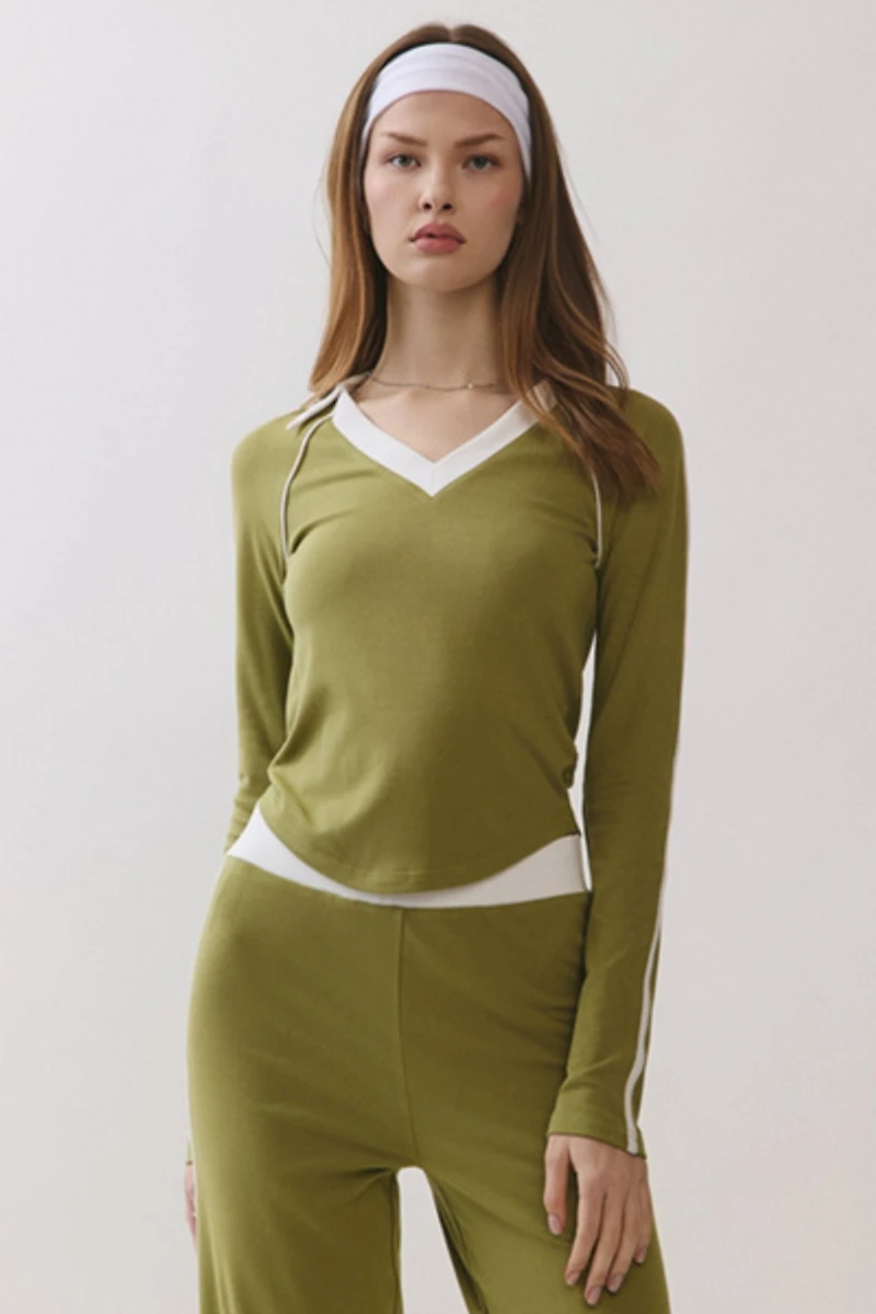 Personal Code Rumi Soft Jersey Long Sleeve Top