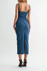 Jemina Seamed Denim Dress