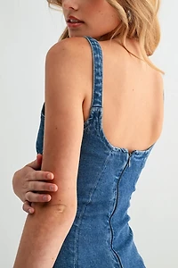Jemina Seamed Denim Dress