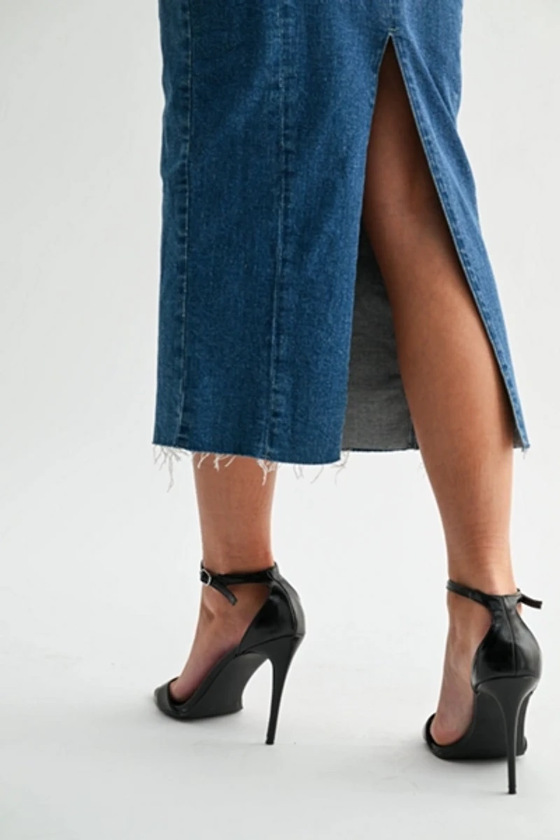 Jemina Seamed Denim Dress