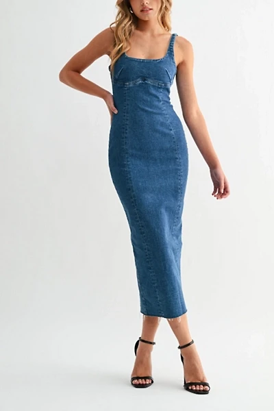 Jemina Seamed Denim Dress