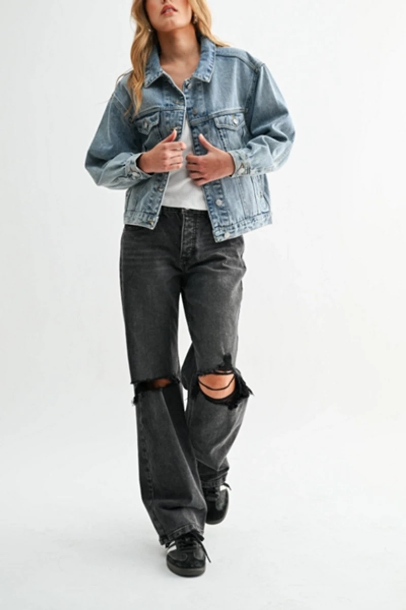 Jemina Denim The Aura Cropped Jacket