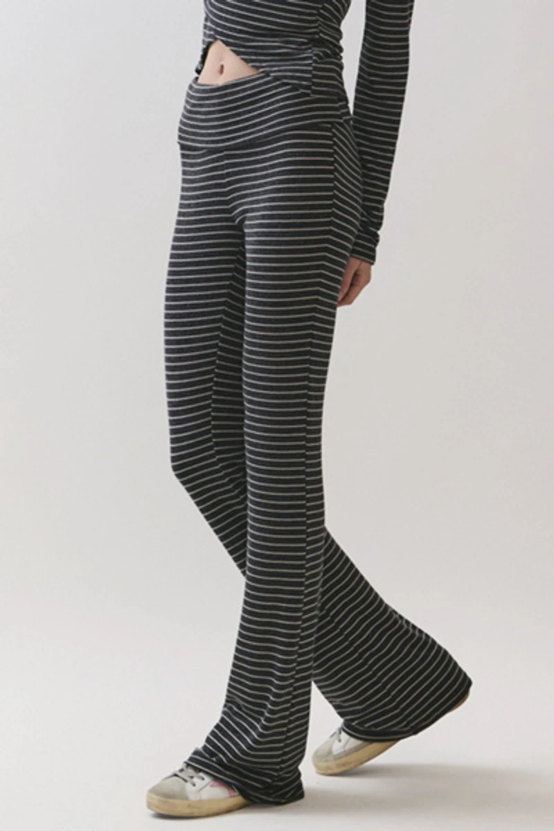 Personal Code Willow Stripe Jersey Flared Pants