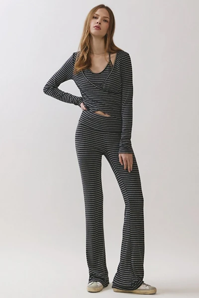 Personal Code Willow Stripe Jersey Flared Pants