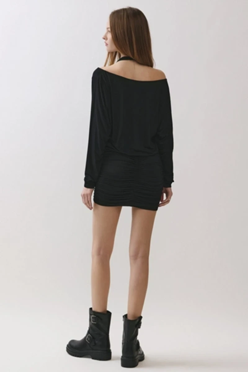 Personal Code Nyx Halter Neckline Layered Mini Dress