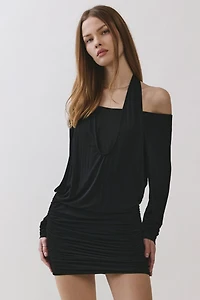 Personal Code Nyx Halter Neckline Layered Mini Dress