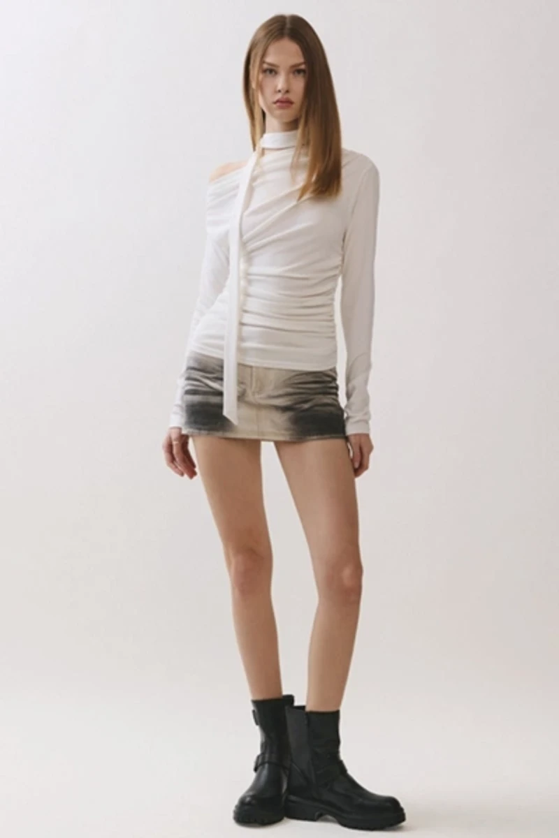 Personal Code Dusk Spray Effect Mini Skort
