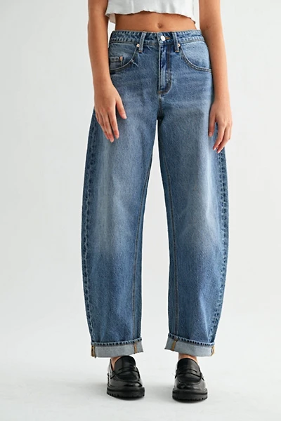 Jemina Denim High Rise Barrel Jean