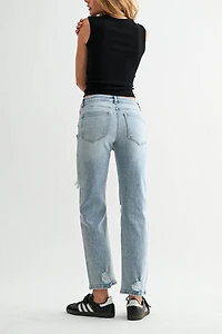 Jemina Denim High Rise Slim Straight Jean