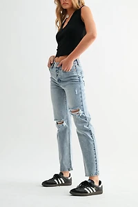 Jemina Denim High Rise Slim Straight Jean