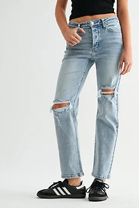 Jemina Denim High Rise Slim Straight Jean
