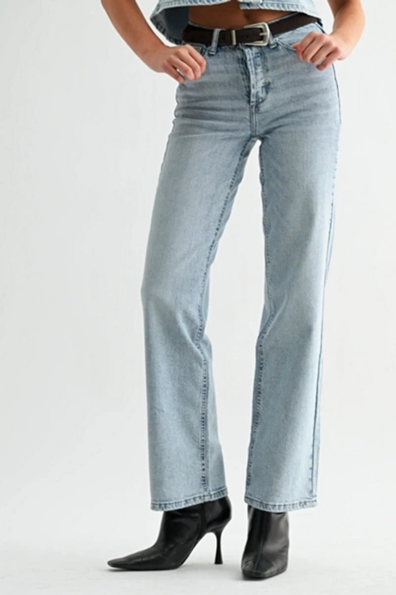 Jemina Denim High Rise Straight Jean