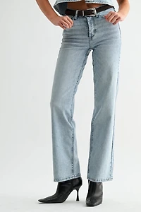 Jemina Denim High Rise Straight Jean