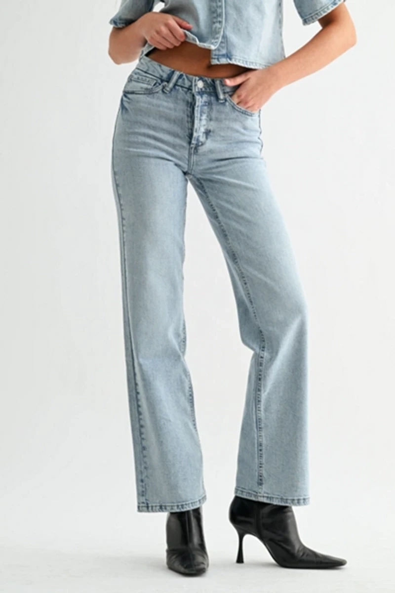Jemina Denim High Rise Straight Jean