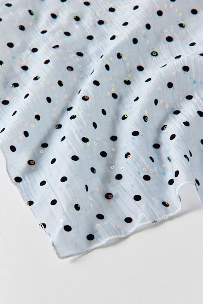 Polka Dot Pop Embellished Head Scarf