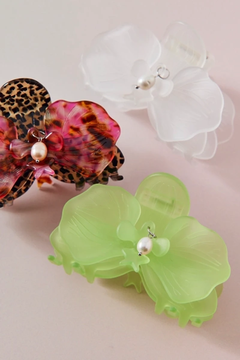 Chunks Orchid Claw Clip