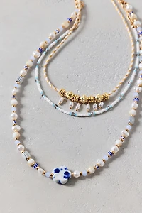 Rio Beaded Triple-Layered Necklace