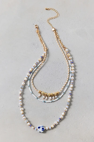 Rio Beaded Triple-Layered Necklace