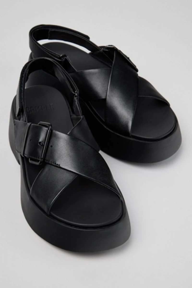 Camper Tasha Leather X-Strap Sandal