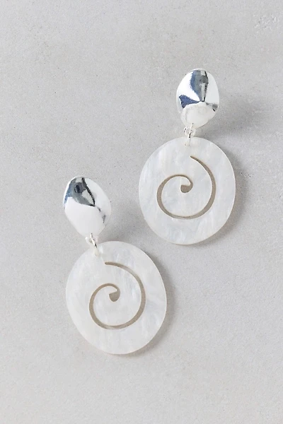 Round & Round Swirl Drop Earrings
