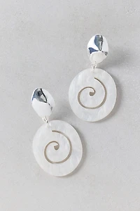 Round & Round Swirl Drop Earrings