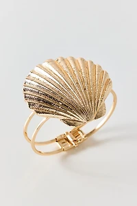 Statement Metal Seashell Bracelet