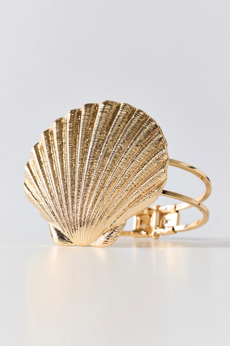 Statement Metal Seashell Bracelet