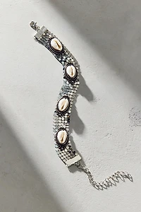 Tidal Trinket Shell Mesh Bracelet