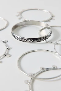 Stacked Boho Bangle Bracelets Set