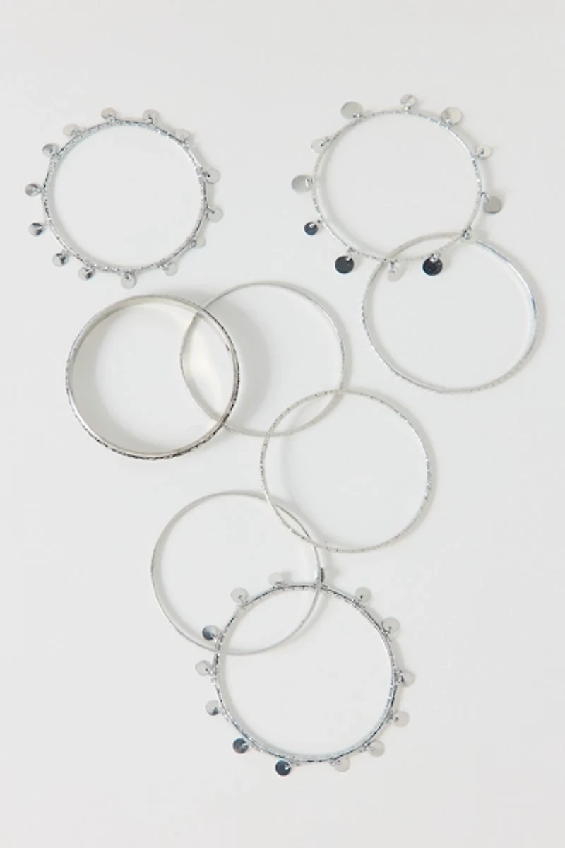 Stacked Boho Bangle Bracelets Set