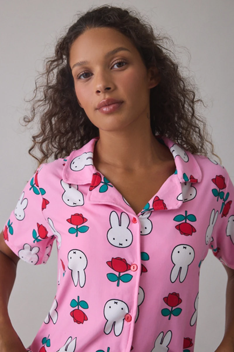 Miffy Bloom Jersey Knit 2-Piece PJ Set