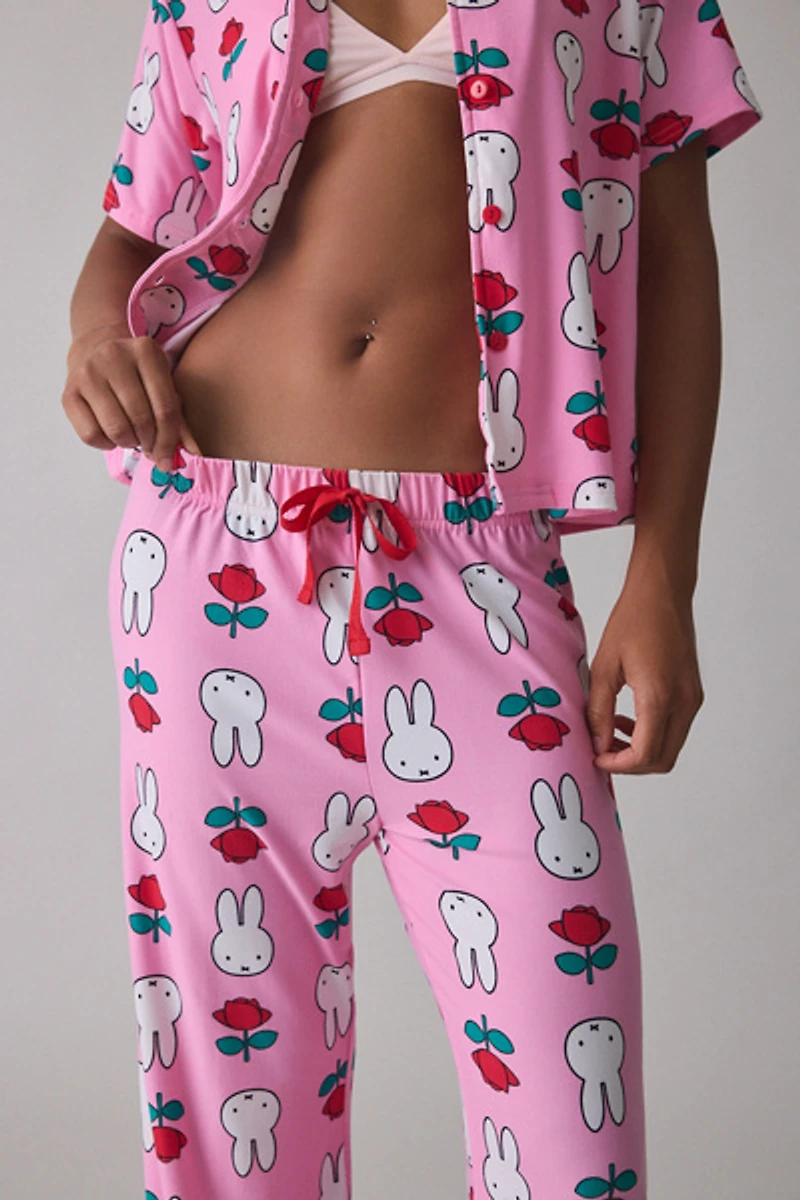 Miffy Bloom Jersey Knit 2-Piece PJ Set