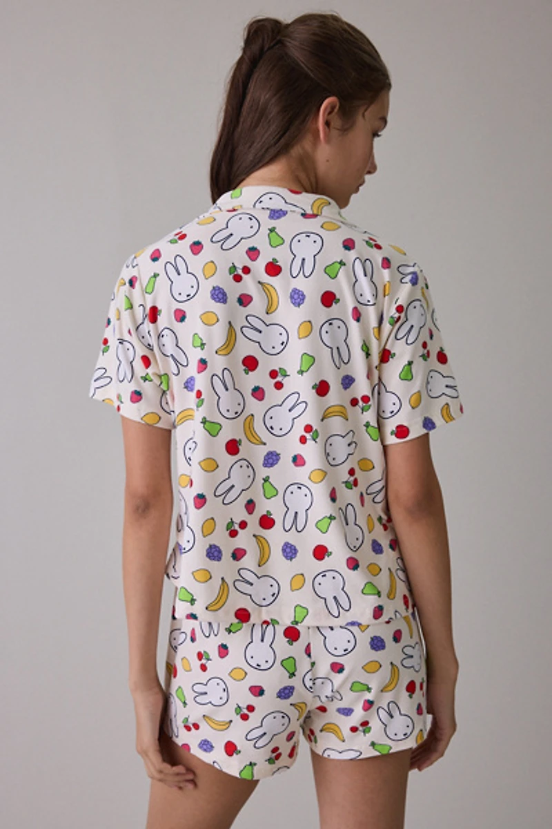 Miffy Fruit Toss Shorts 2-Piece PJ Set