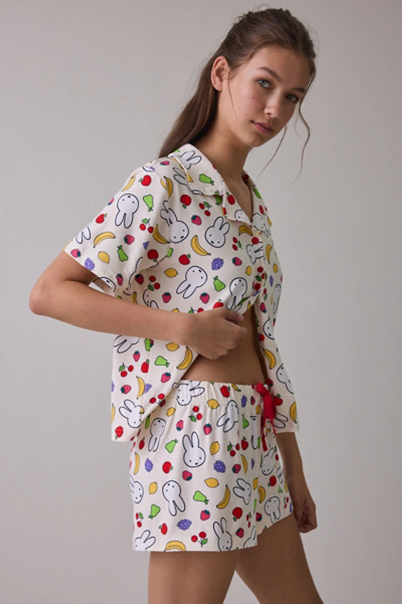 Miffy Fruit Toss Shorts 2-Piece PJ Set