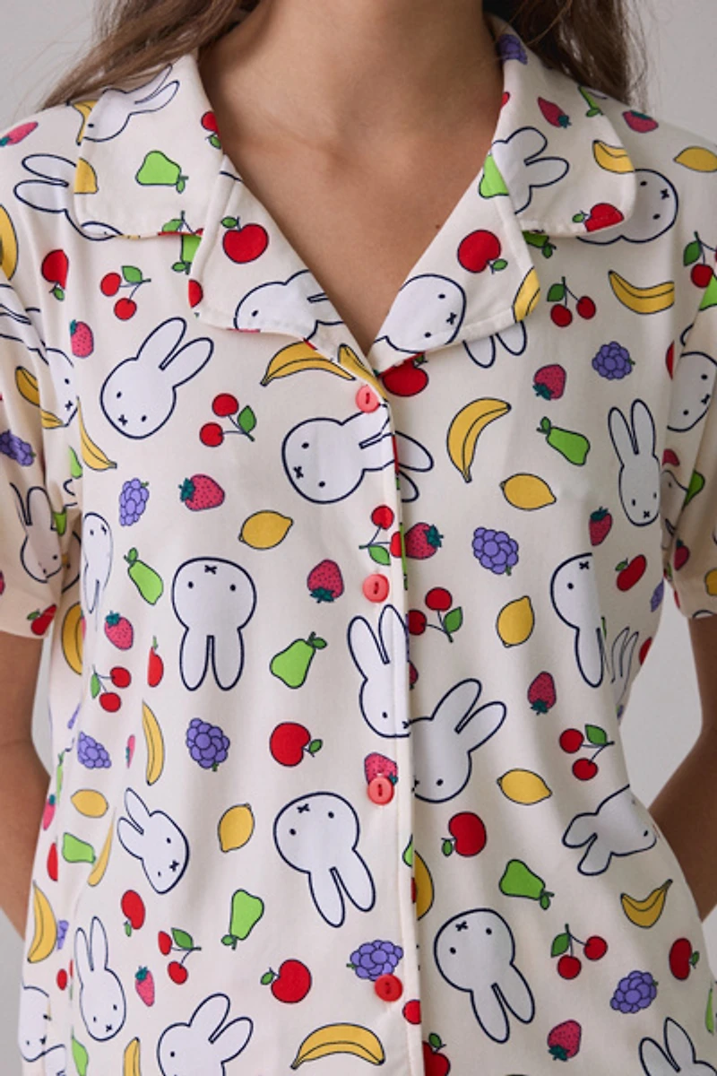 Miffy Fruit Toss Shorts 2-Piece PJ Set